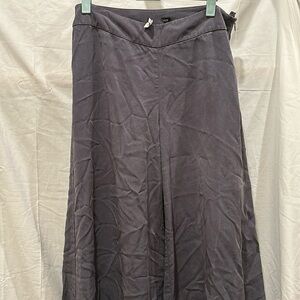 Eileen Fisher Georgette Cropped 100% Silk Pant Women SZ S